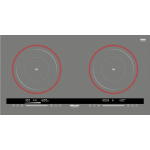 Rasonic 樂信 RIC-SR328/CG 廚房專用雙頭電磁爐 (13A/適合較大櫥櫃空間) (灰色)